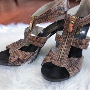 Michael Kors Zipper Berkeley TStrap Sandals